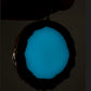 backside of glow in the dark pinecone pendant 